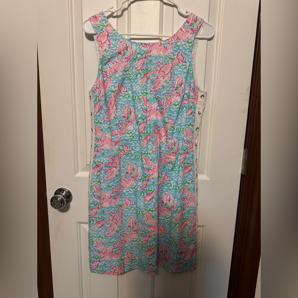 Lilly Pulitzer lobstah roll Delia shift dress size 8 NWOT HOLY GRAIL PRINT